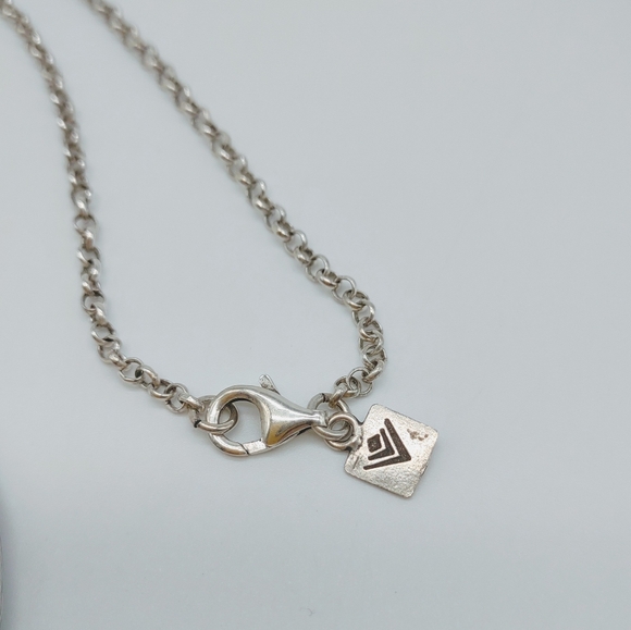 Vintage Silpada Modernist Multi Strand Hammered Link Necklace - Picture 7 of 11